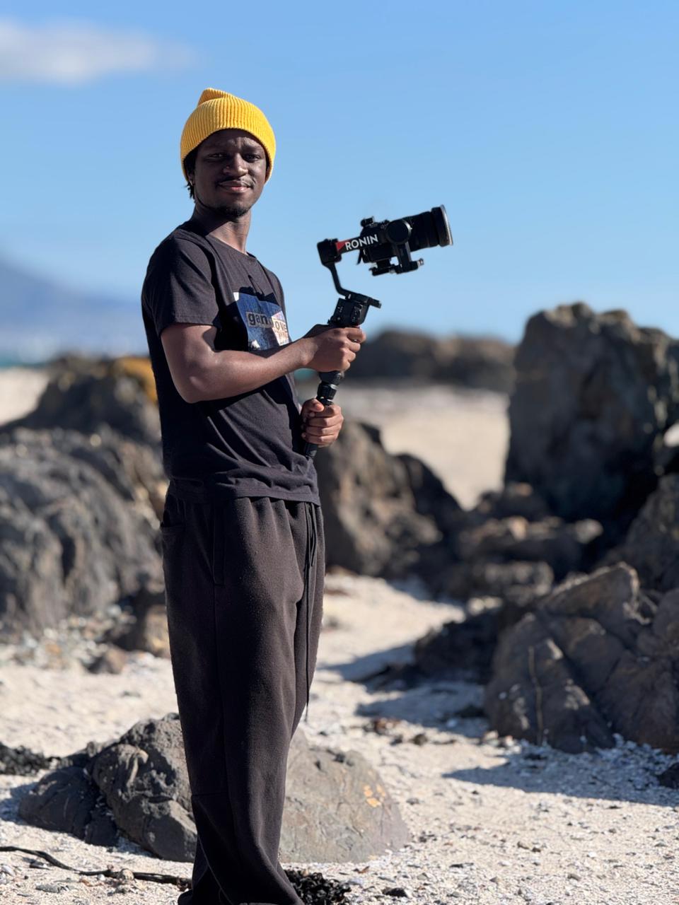 Jefte on the rocks with DJI Ronin