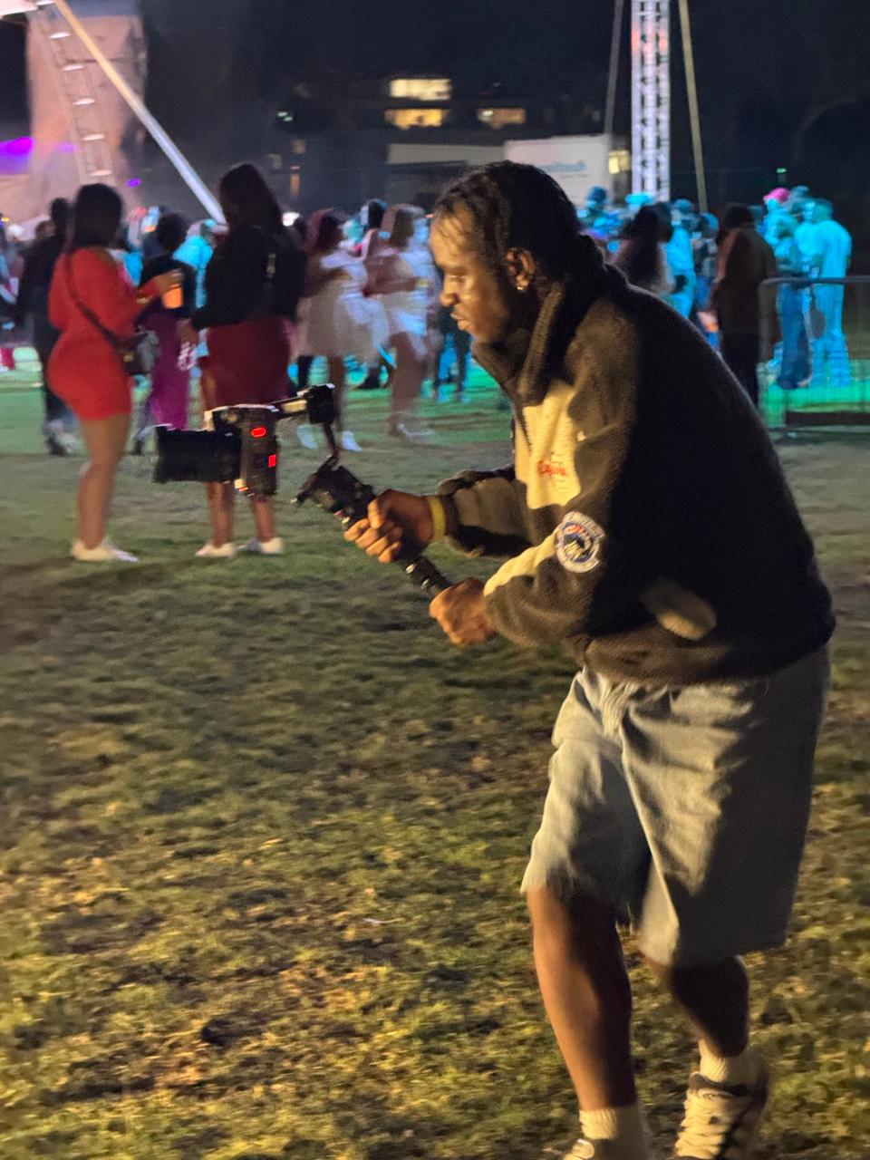 Jefte shooting at a night festival